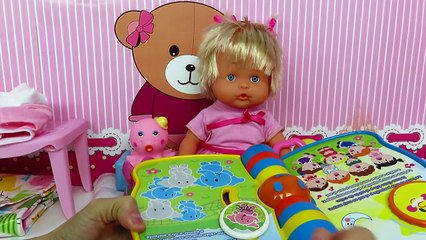 Cómo hacer leche falsa para la bebé Nenuco y su mochila portabebés los mejores juguetes de bebés