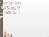 DIGITUS Professional Medienkonverter Fast Ethernet RJ45 zu ST Multimode bis zu 2 km