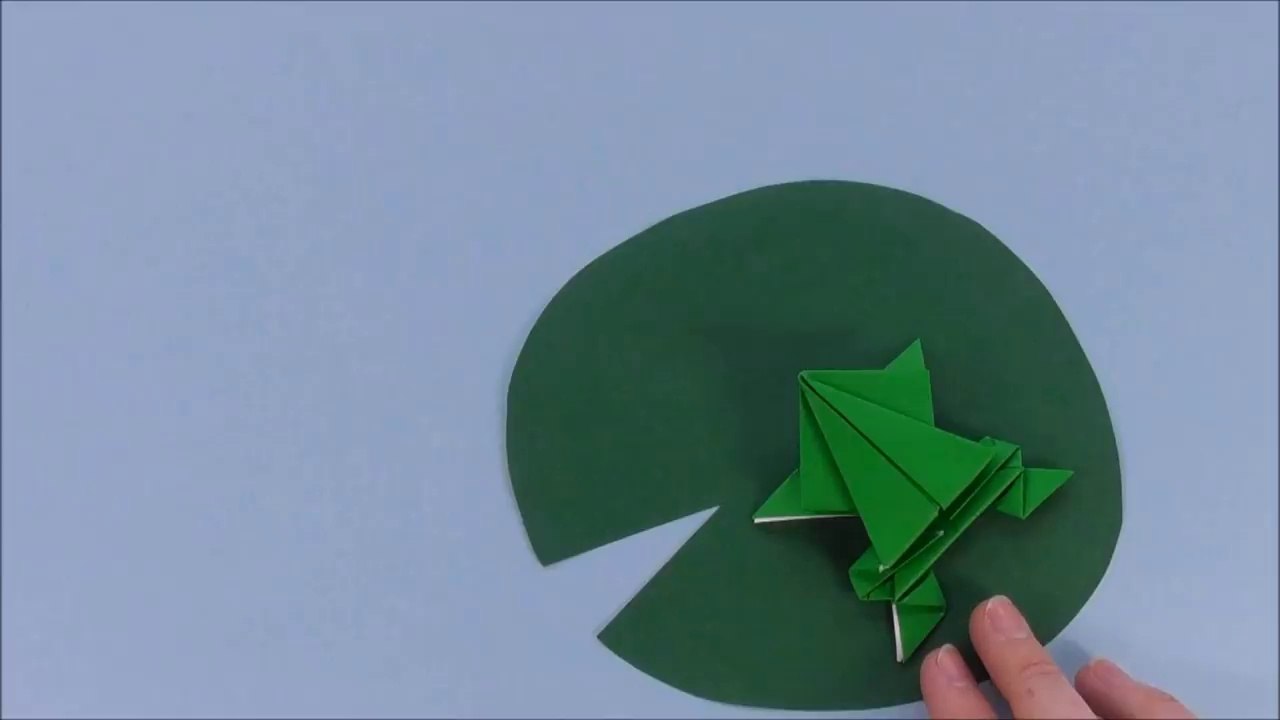 Origami jumping frog- How to make a paper frog that jumps high and far