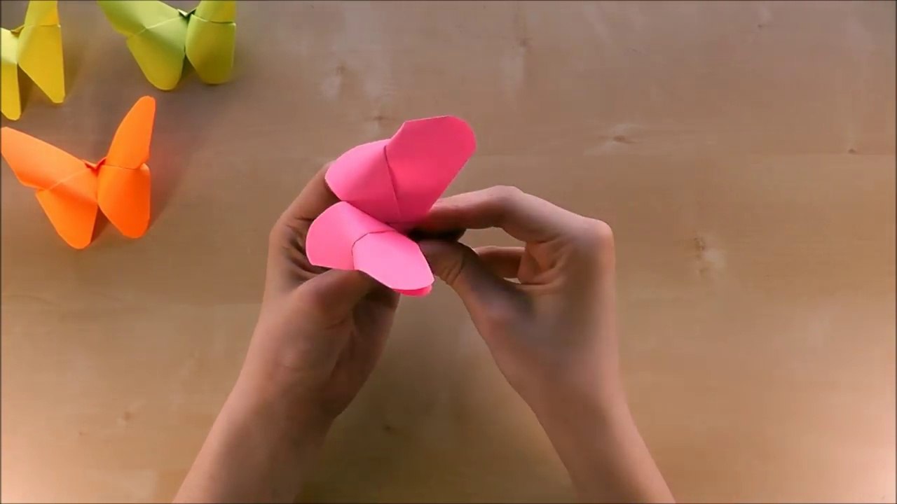 Origami Butterfly- How to fold a butterfly out of paper