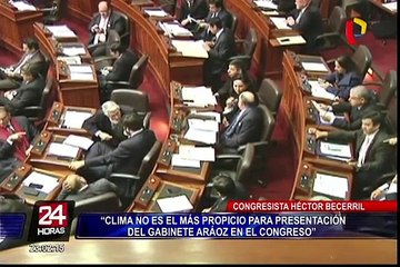 Becerril: "clima no es el más propicio para presentación del Gabinete Aráoz en el Congreso"