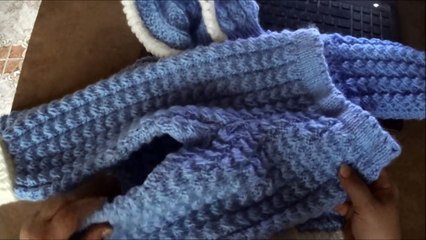 Костюмчик для малыша спицами. Часть 1. suit for baby knitting