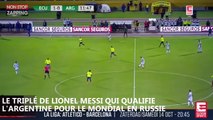 Lionel Messi : Son formidable triplé qui qualifie l’Argentine pour la Coupe du monde (Vidéo)