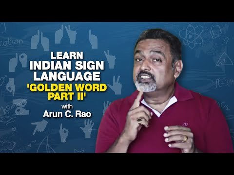 Learn Indian Sign language BASIC 25 WORDS Part II