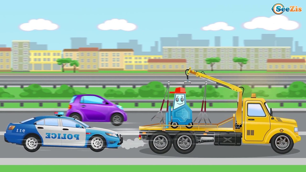 La voiture de police la plus rapide pour bébés - Dessin animé français - Voitures Pour Enfants