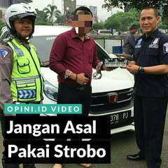 Jangan Asal Pakai Strobo