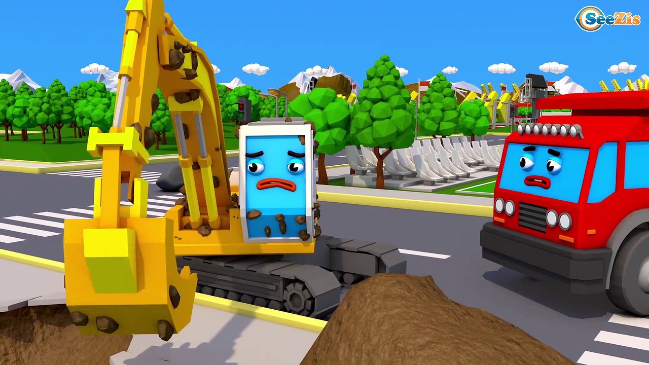 Super Caminhão e o Rápido Camión Monstruo na Cidade do Carro | Desenho animado para crianças