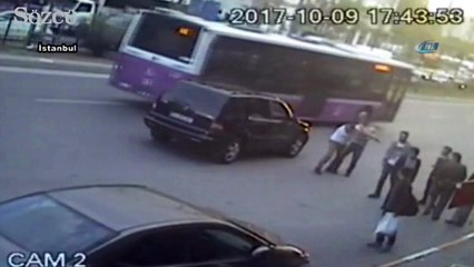 Beyoğlu’nda dehşet anları kamerada