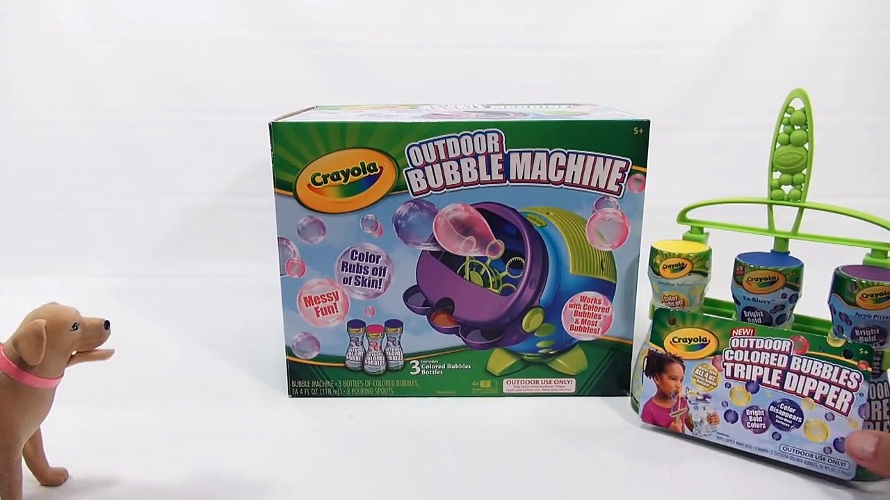 Crayola Outdoor Colored Bubbles Machine!