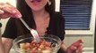 Moonlights Meatless Mondays: Cheesy Potatoes with Baked Beans and hard candy