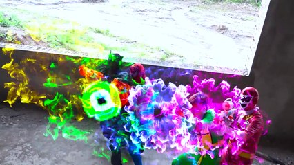 Superheroes Star Spiderman vs Police nerf war Killer Clown $ Giant Turtle action movie cosplay_01