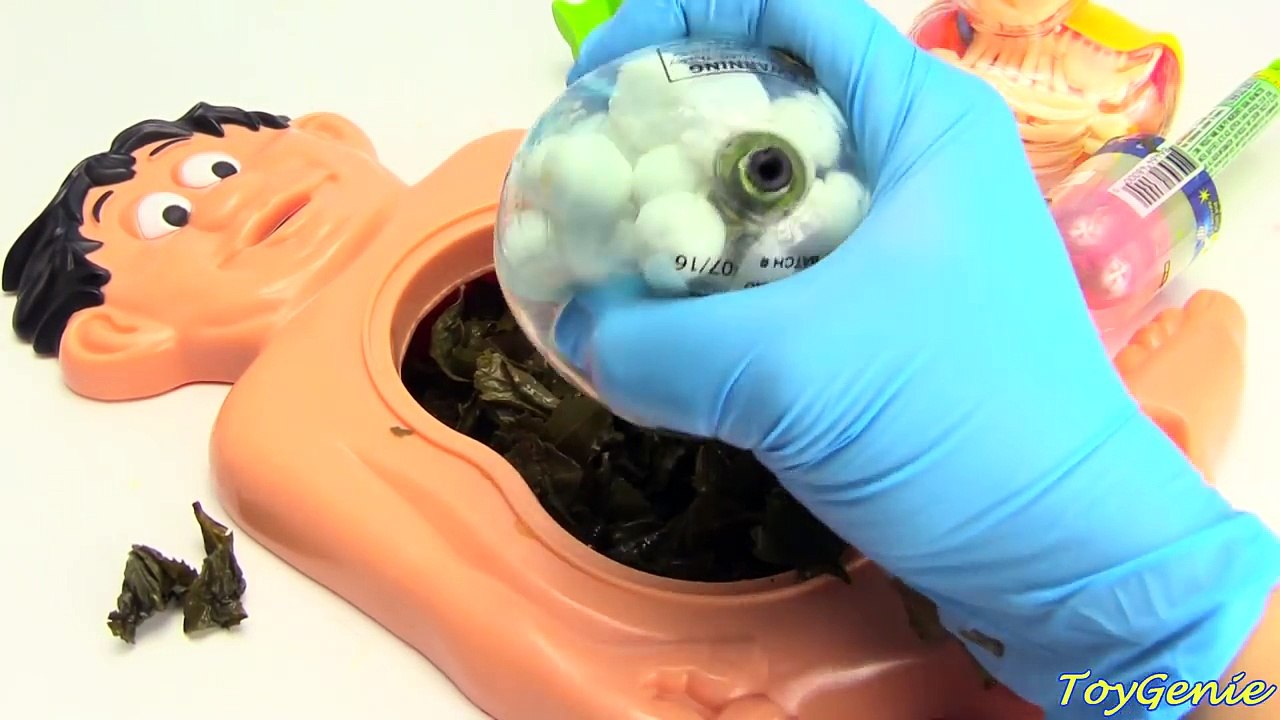 Cutting Open Mr Doh Leaves Belly Duck Skeleton Squishy Toys