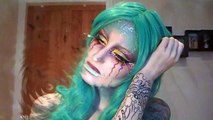 Underwater Alien Mermaid Makeup Tutorial For Halloween