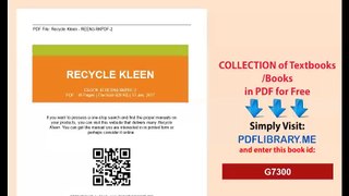 Recycle Kleen