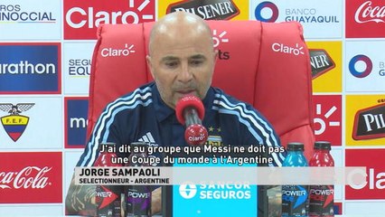 Qualifications Coupe du Monde 2018 - Fier d'être le sélectionneur de Messi