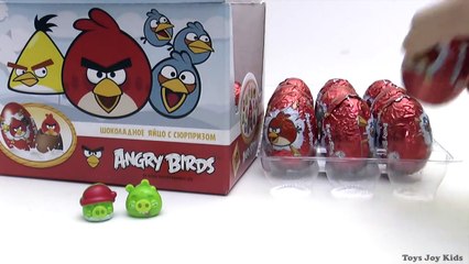 Angry Birds 24 Chocolate eggs with a surprise Злые Птицы 24 шоколадных яйца с сюрпризом