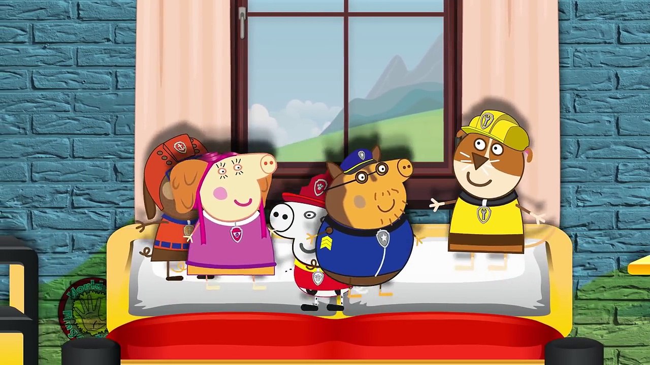 Paw Patrol Pig The Wheels On The Bus Go Round And Round and More Nursery Rhymes