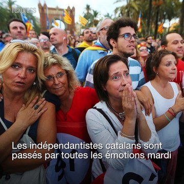 L'image à ne pas louper: le grand huit émotionnel des indépendantistes catalans