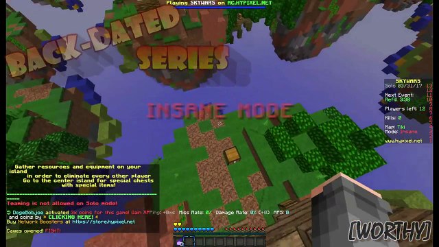 [BACKDATED SERIES]#3 Ranked Season 12, & Supernan Plays Skywars SOLO - Hypixel