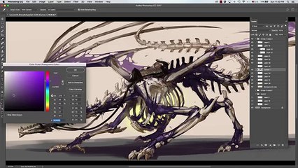 Digital Painting Tutorial 12 -  Dracolich