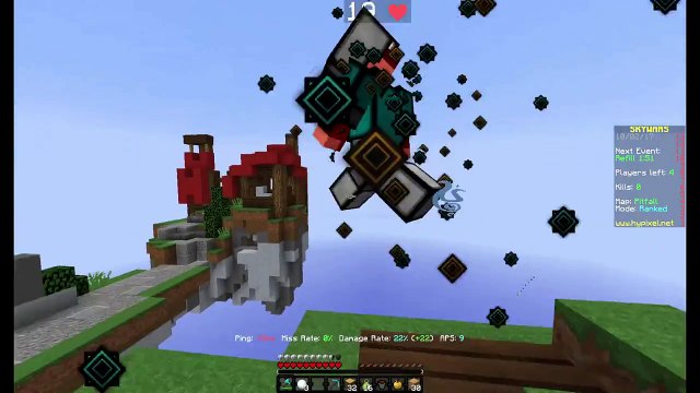 What hacks this guy has on @Hypixel #ranked #Skywar How does he spin his head like that