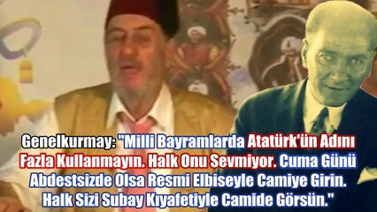 Genelkurmay׃ “Bu Millet Atatürk'ü Sevmiyor“ - Üstad Kadir Mısıroğlu