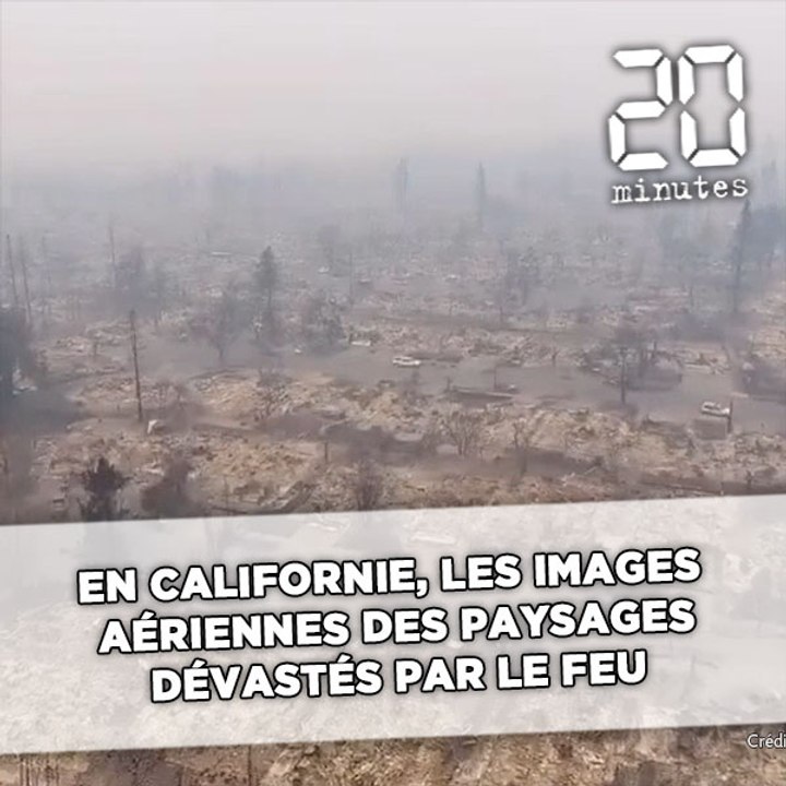 En Californie, les images aériennes des paysages dévastés par le feu