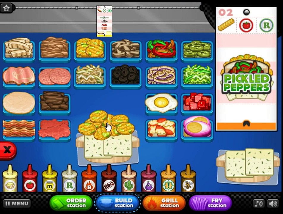 Papas Cheeseria: All Standard Toppings Unlocked (Rank 63)