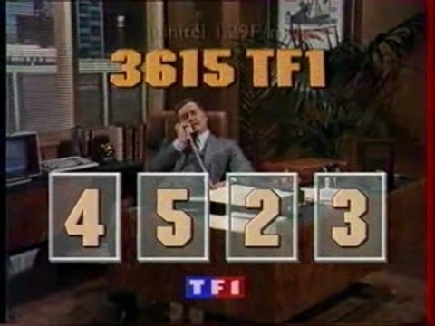 Bandeau publicitaire jeu Dallas TF1 1996