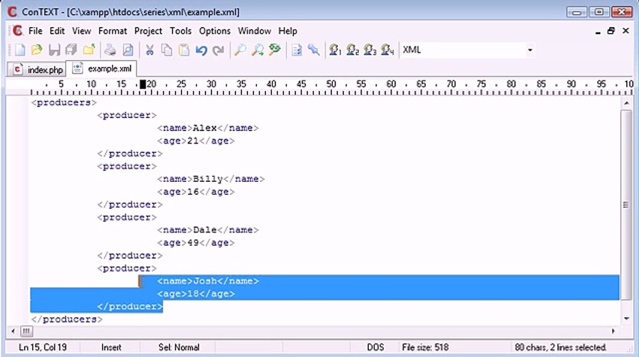 PHP Training In Jaipur|PHP Training Companies In Jaipur| Reading a Simple XML File_ Part 2
