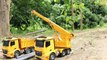 รถบังคับ รถแม็คโคร รถเครน รถบรรทุก เล่นขุดดิน | Crane truck | Dump truck | Excavator