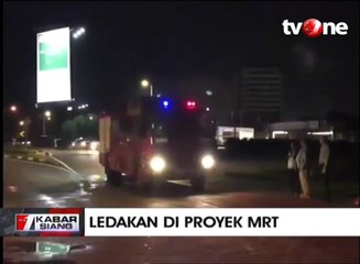 Ledakan di Proyek MRT, Tiga Orang Pekerja Terluka