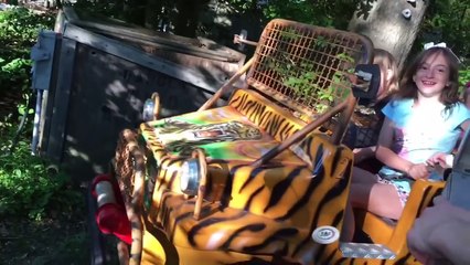 FAT MAN FALLS OFF BOAT RIDE AT THEME PARK!