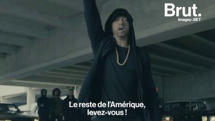 De retour, Eminem défonce Donald Trump