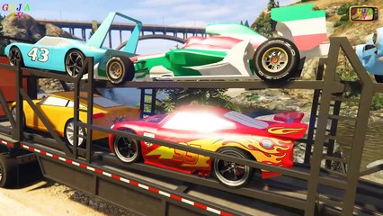 Disney Pixar Cars Mack Truck McQueen Jackson Storm Cruz Ramirez and Friends Ferrari McMissile