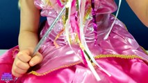 Real Life Disney Princess Aurora Costume & Little Kingdom Dolls Sleeping Beauty and The Beast Toys