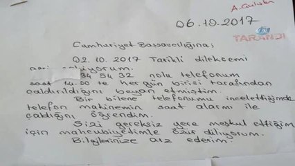 Önce Savcılığa Başvurdu, Sonra Dilekçe Yazarak Özür Diledi