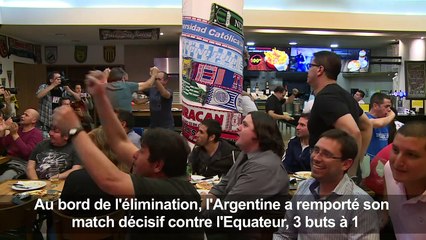 Foot: Match haut en émotions pour les supporteurs de l'Argentine