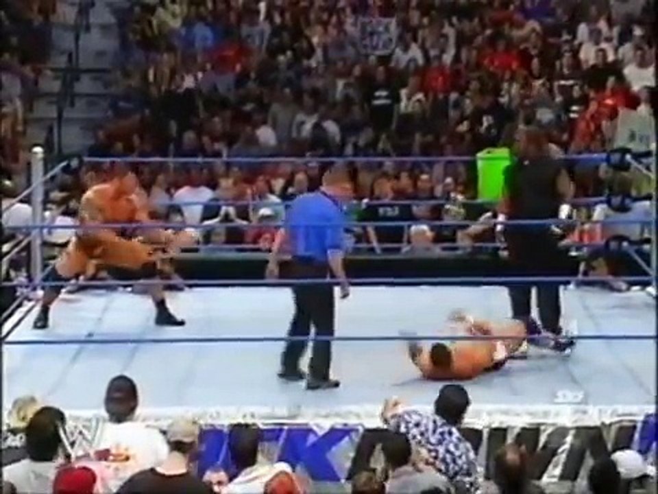 Batista s first batista bomb on Smackdown