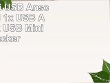 StarTech USBAMB2MU USB auf Mini USB Anschlusskabel 1x USB A Stecker 1x USB Mini B Stecker
