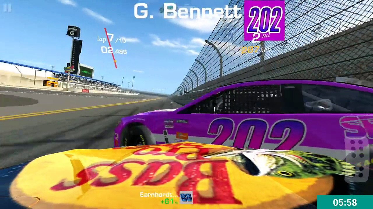 Real Racing 3 NASCAR Dirty way racing in Daytona Speedway