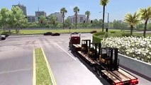 American Truck Simulator - Kenworth Hauling Forklifts