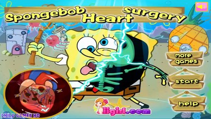 SpongeBob SquarePants Surgery - Heart, Stomach, Esophagus & Gastric Problems - Doctor Games For Kids