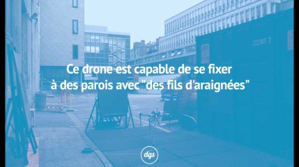 Ce drone est capable de se stabiliser entre des parois grâce à "des fils d'araignées"