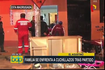 El Agustino: familia se enfrenta a cuchillazos tras partido Perú vs. Colombia