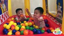 McDonalds Drive Thru Prank Inflatable giant ball pits and giant food   McDonalds Indoor Playground