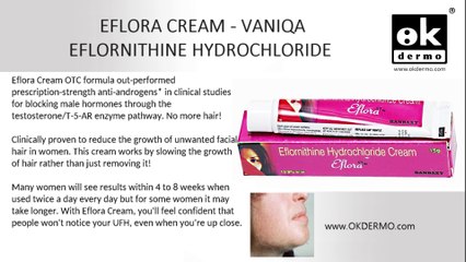 VANIQA - Eflora Cream Permanent Hair Removal Eflornithine Hydrochloride by OKDERMO.com