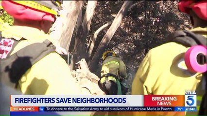 Residents Thank Firefighters for Saving Homes from Canyon Fire 2