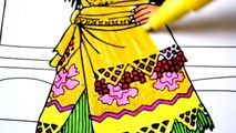 Disney Princess of Pacific MOANA Coloring Book|Coloring Pages Fun for kids to learn Art