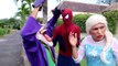 POLICE SPIDERMAN Arrest Frozen Elsa Joker Hulk Color Balloons Power Wheels Cars Toys Movie For Kids